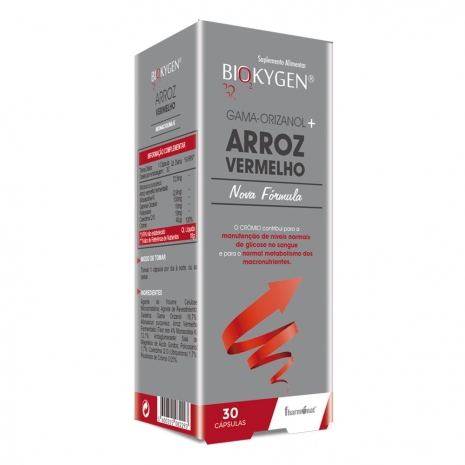 Biokygen Gama-Orizanol + Arroz Vermelho 30caps