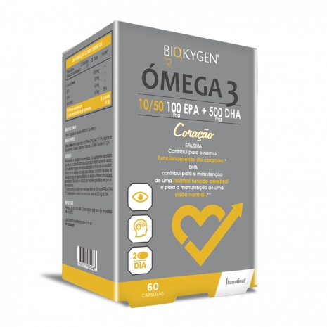 Biokygen Ómega 3 10/50 100mg EPA + 500mg DHA 60caps Biokygen Ómega 3 10/50 100mg EPA + 500mg DHA 60caps