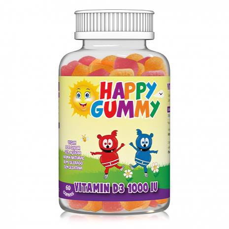 Happy Gummy Vitamina D3 1000 UI 60 gomas