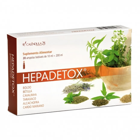 Hepadetox 20 ampolas