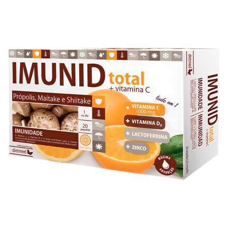 Imunid Total + Vitamina C 20 ampolas