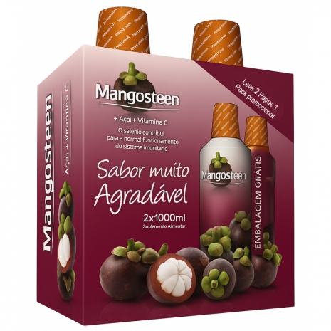 Pack Mangosteen + Açai + Vitamina C 2x1000ml