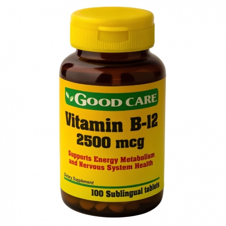 Vitamin B-12 2500mcg 100 sublingual tablets