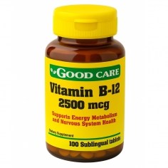Vitamin B-12 2500mcg 100 sublingual tablets